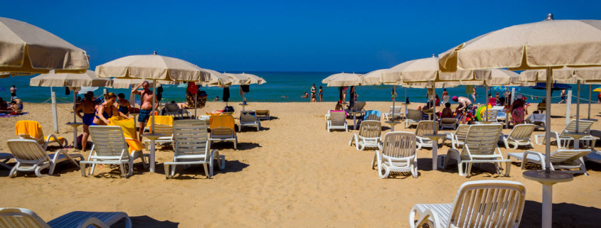 Spiaggia attrezzata Hotel Mida